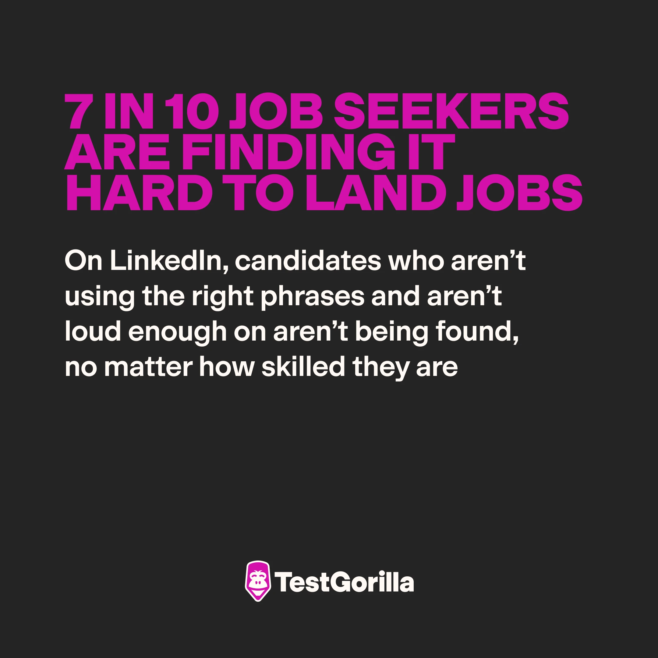 7 in 10 job seekers are finding it hard to land jobs