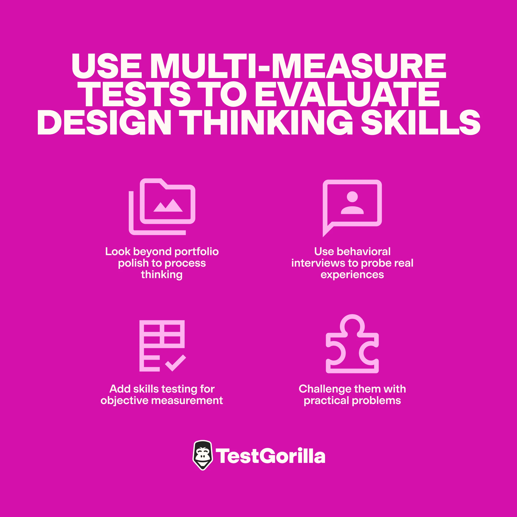 multi-measure tests to evaluate design thinking skills graphic
