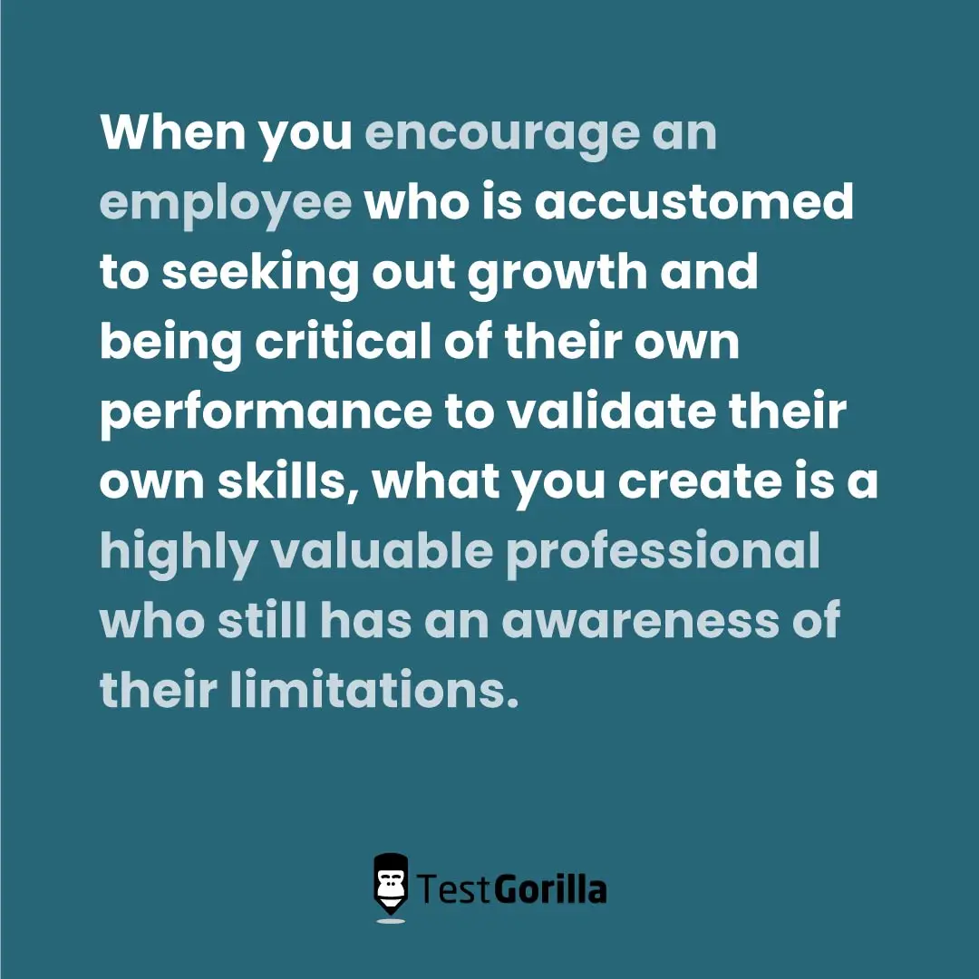 Encourage an employee who seeks out growth