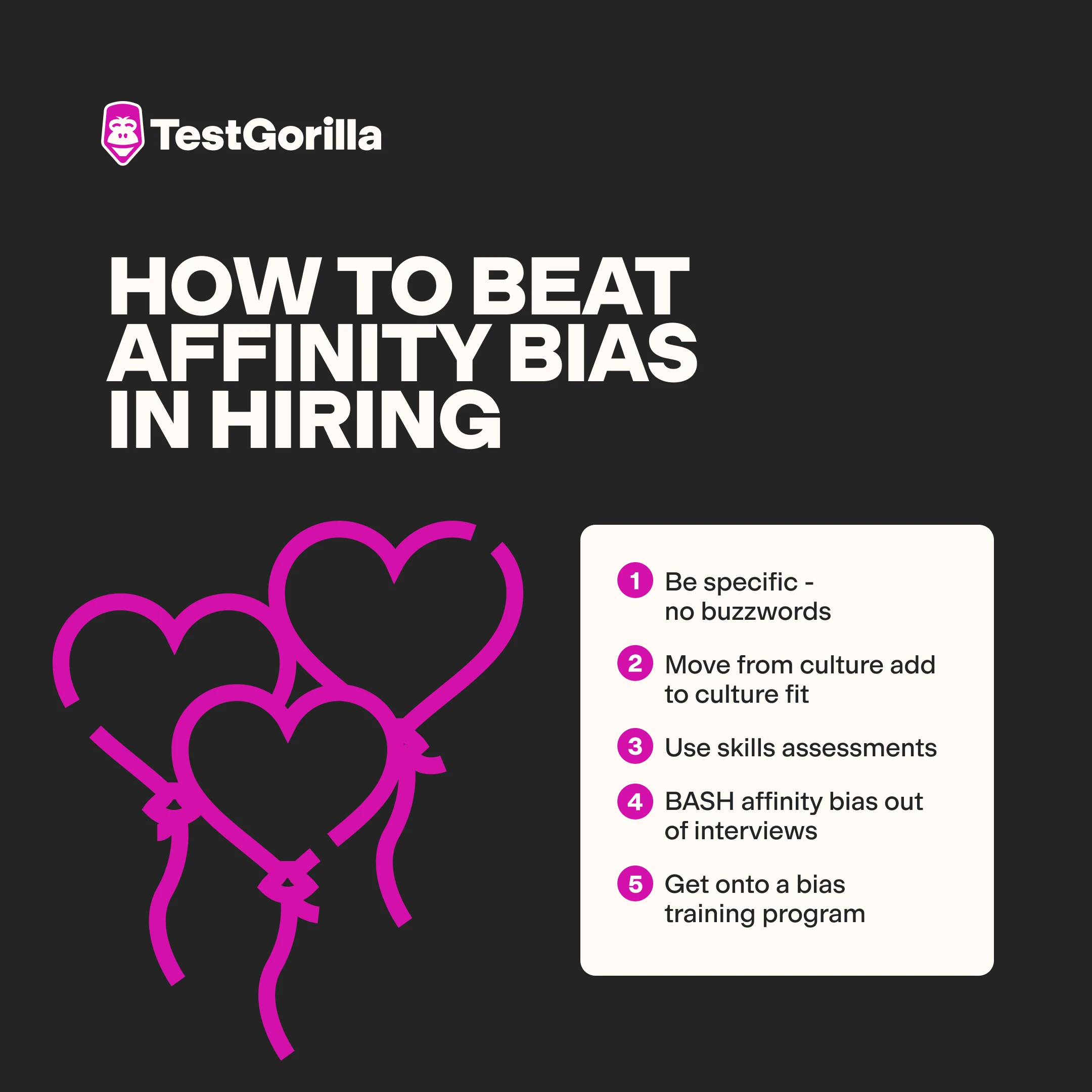 how to beat affinity bias in hiring graphic