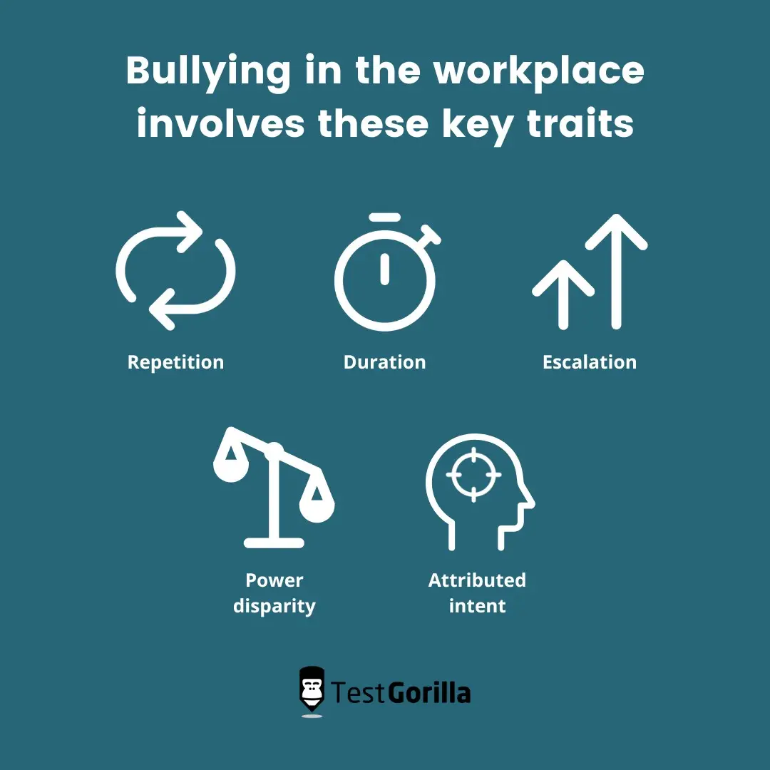 bullying in the workplace involves these key traits