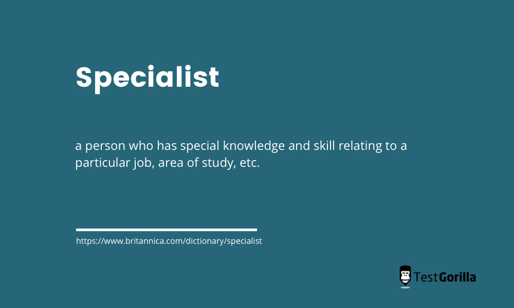 definition of a specialist
