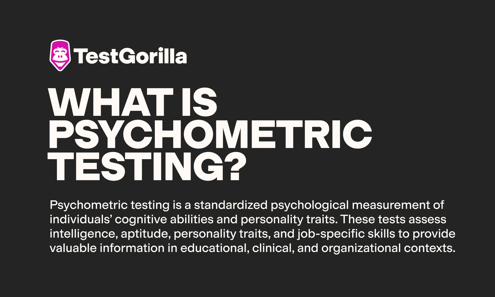 What is psychometric testing graphic 