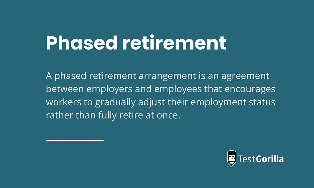 Dictionary phased retirement graphic