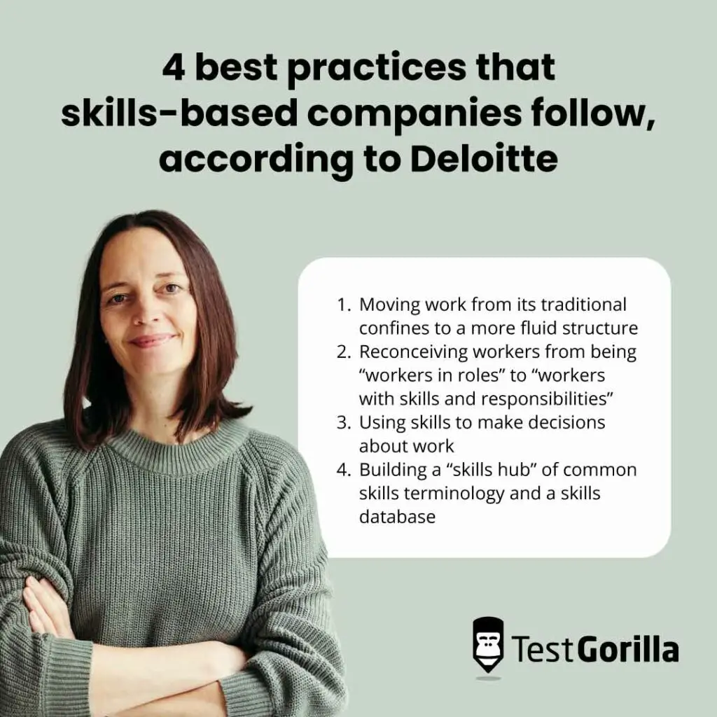 Deloitte - 4 best practices for skills-based companies