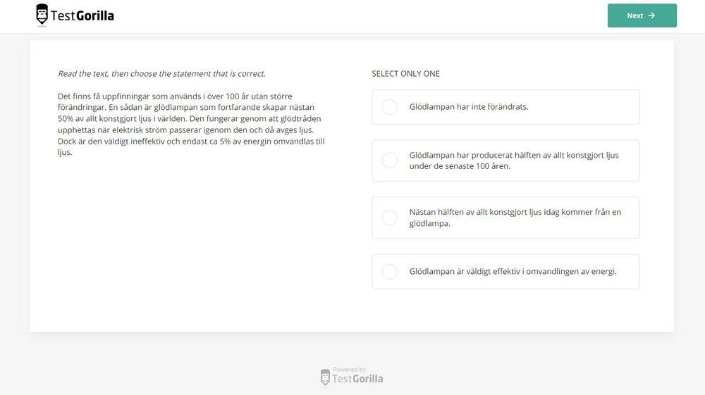 swedish sample test question c1