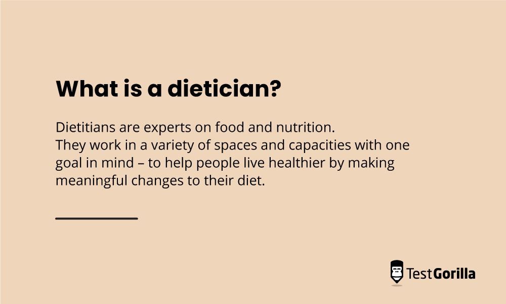 What is a dietician definition