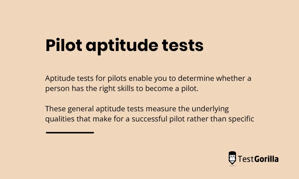 pilot aptitude tests