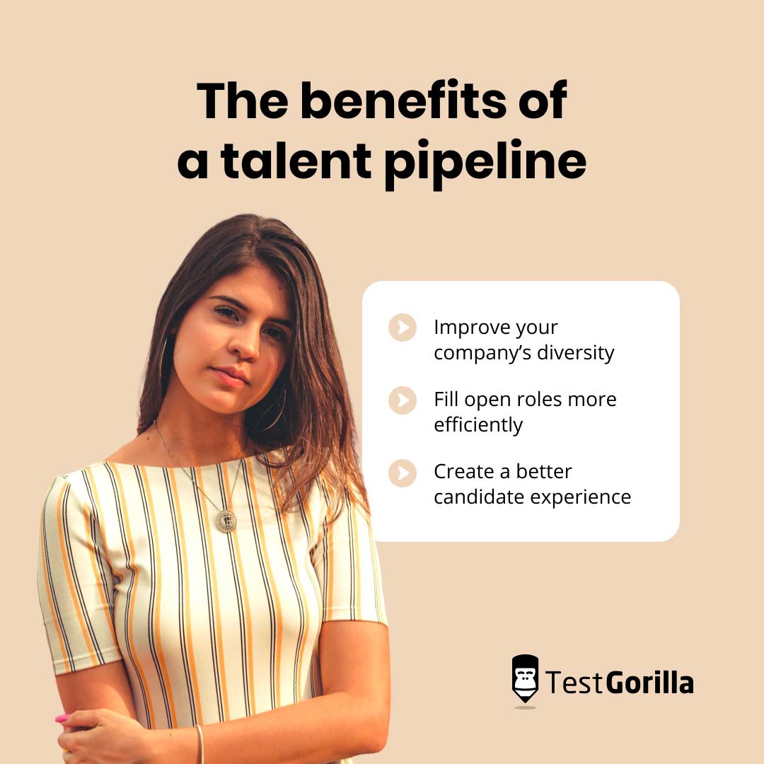 The benefits of a talent pipeline graphic