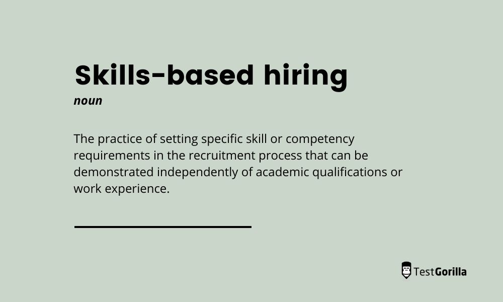 Skills-based hiring