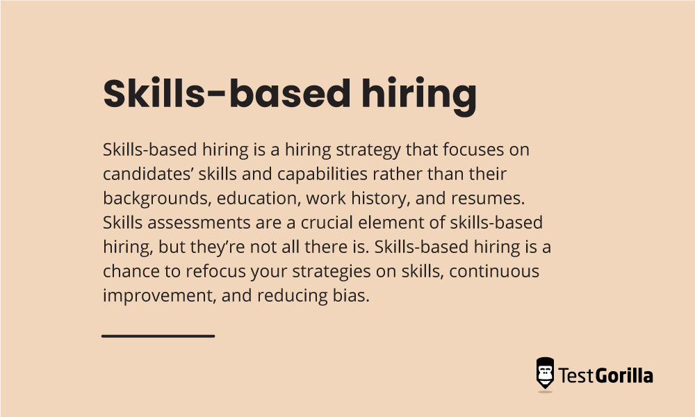Definition of skills-based hiring