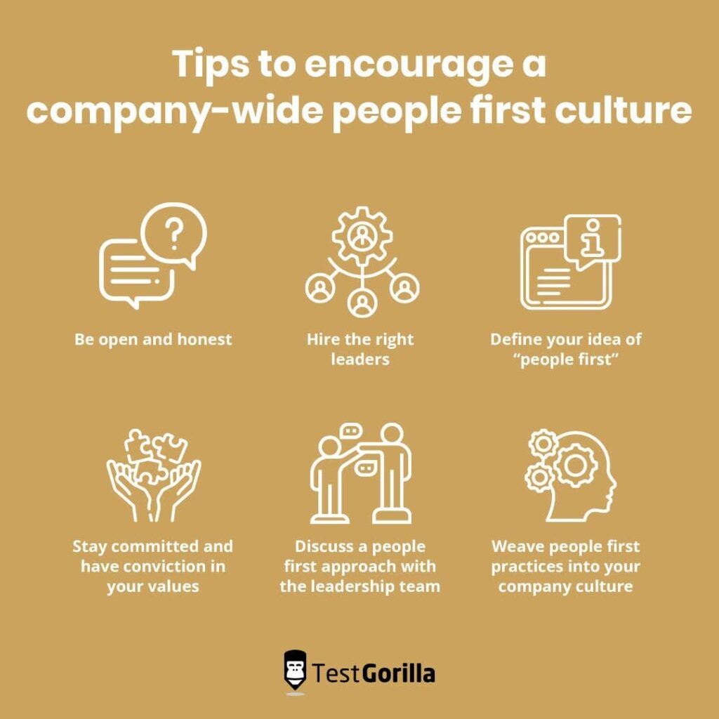 Tips to encourage company-wide people first culture