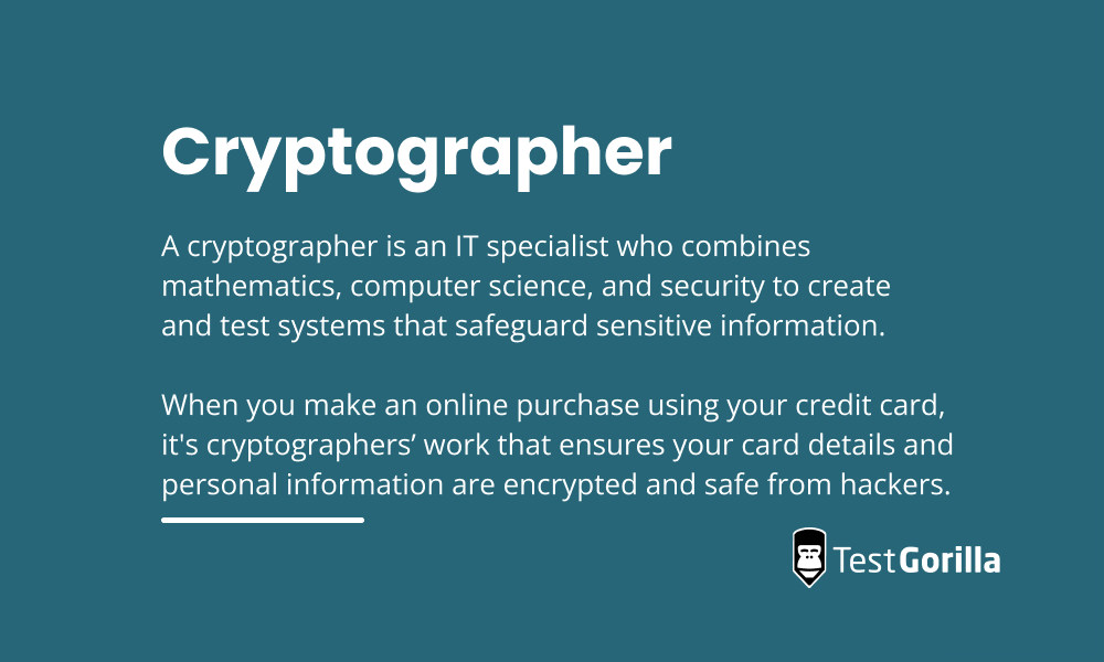 Cryptographer definition graphic