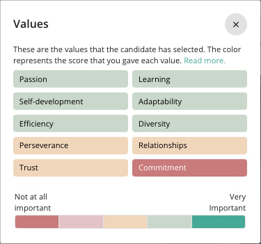 preview of the culture add values in TestGorilla
