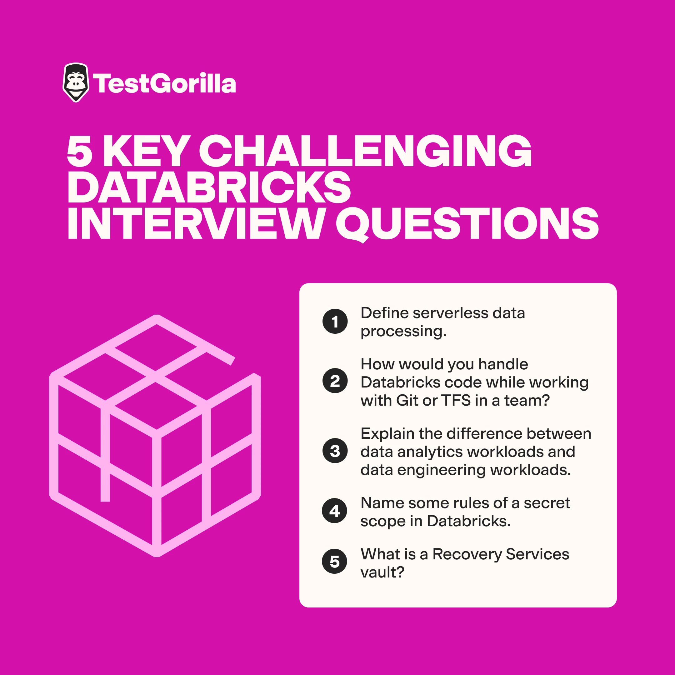 5 key challenging Databricks interview questions