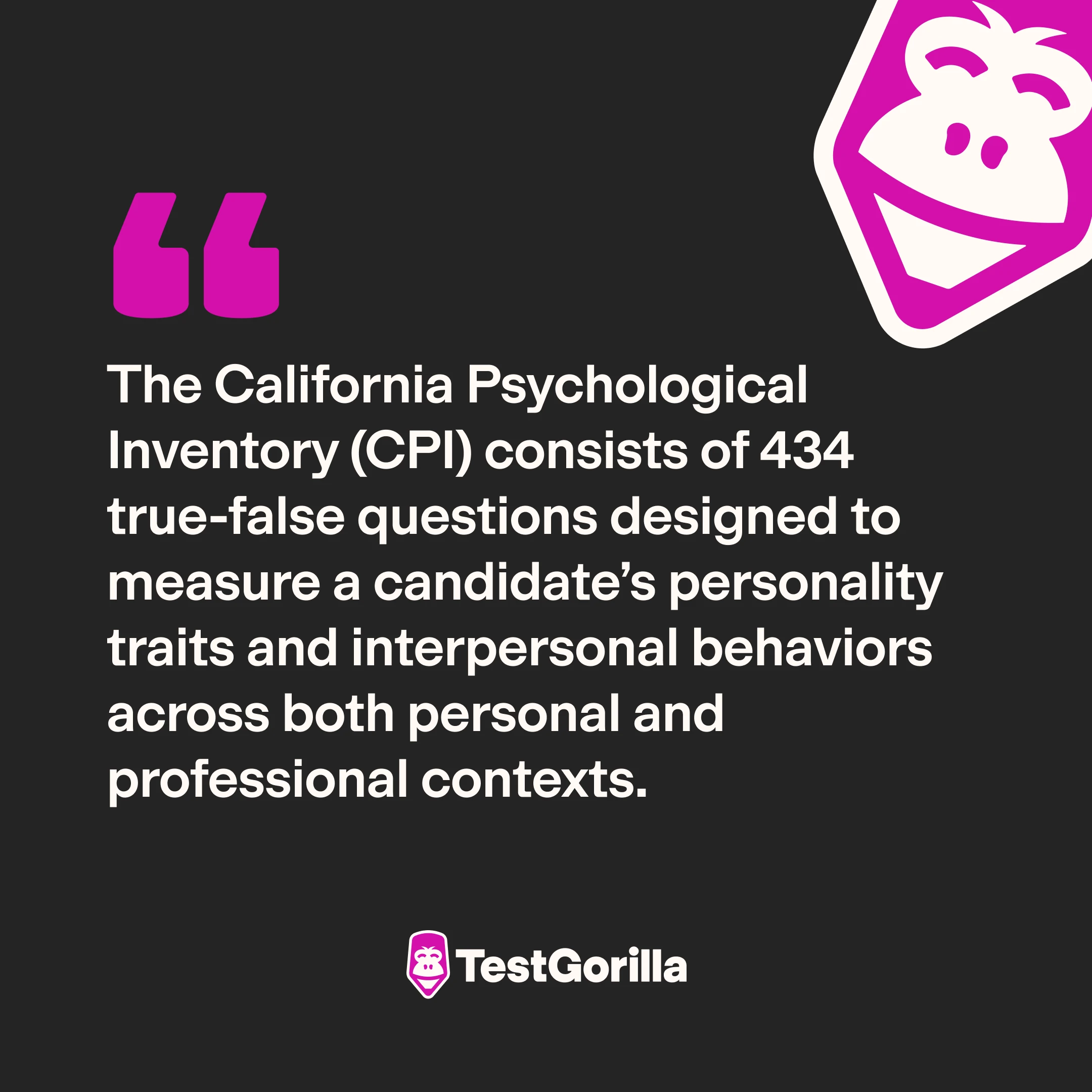 What is the California Psychological Inventory graphic