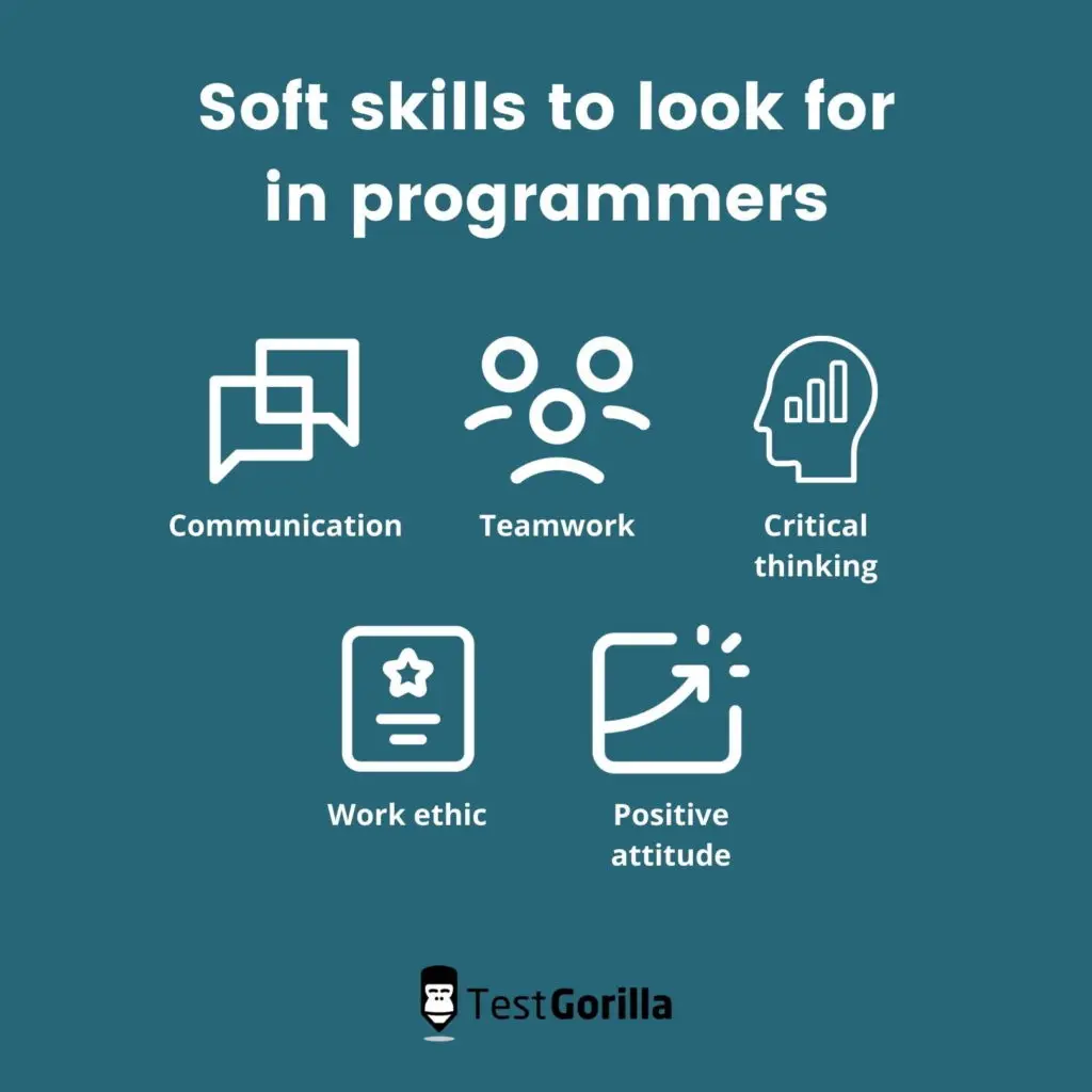 image listing soft skills to look for in programmers