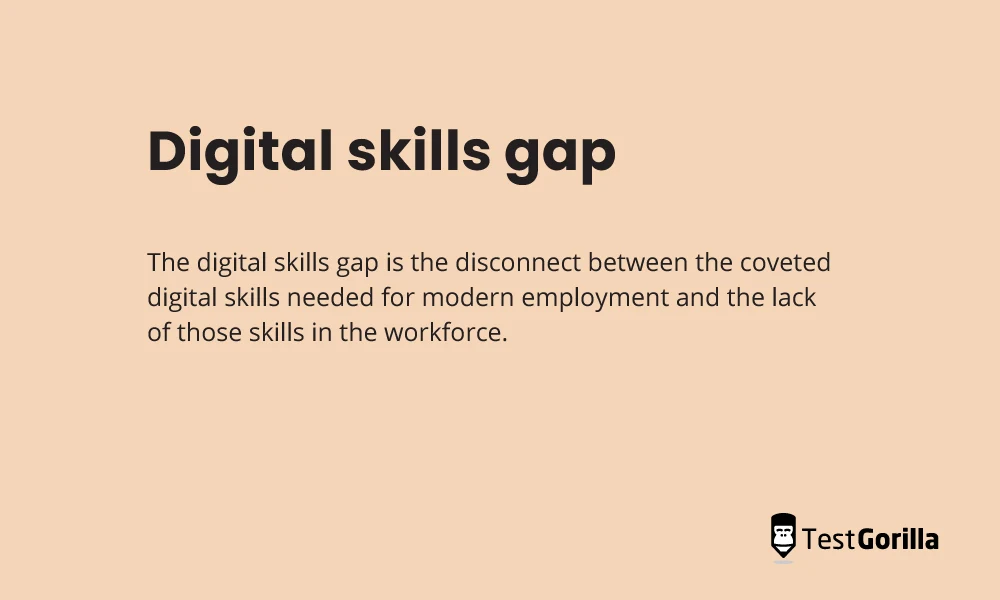 Digital skills gap definition
