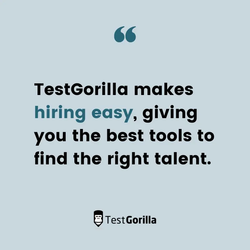 TestGorilla makes hiring easy