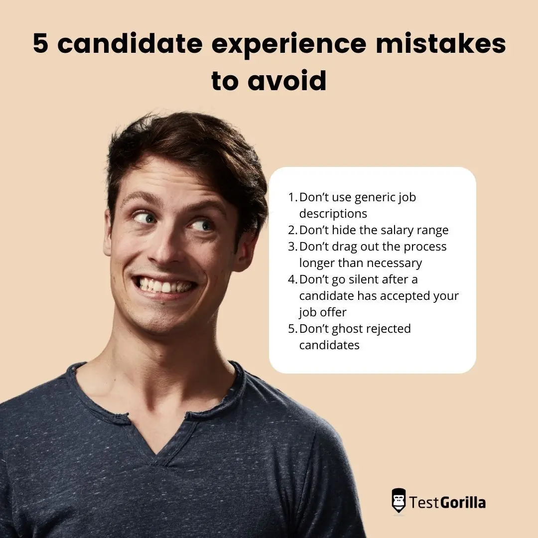 5 candidate experience mistakes to avoid