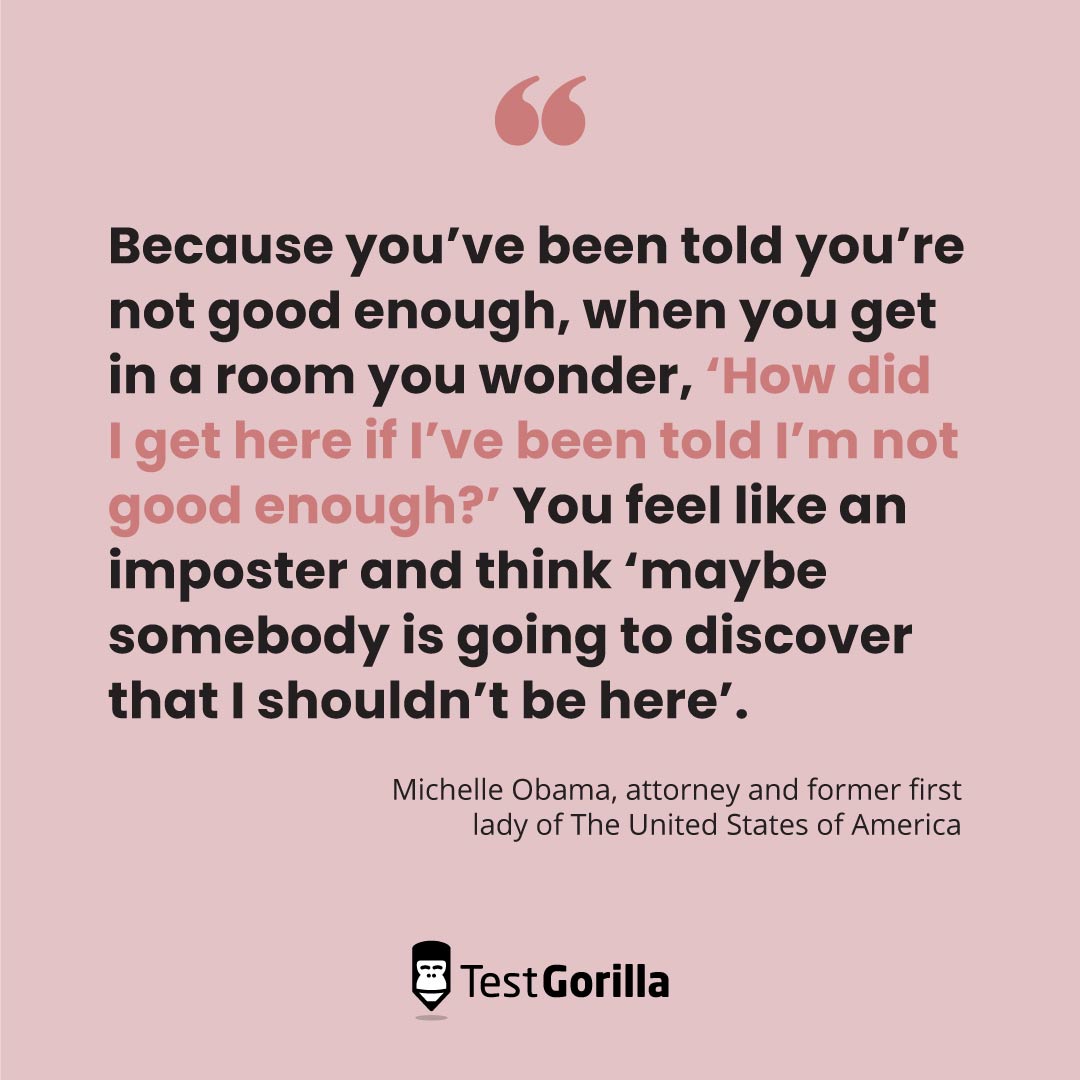 Quote about impostor syndrome - Michelle Obama