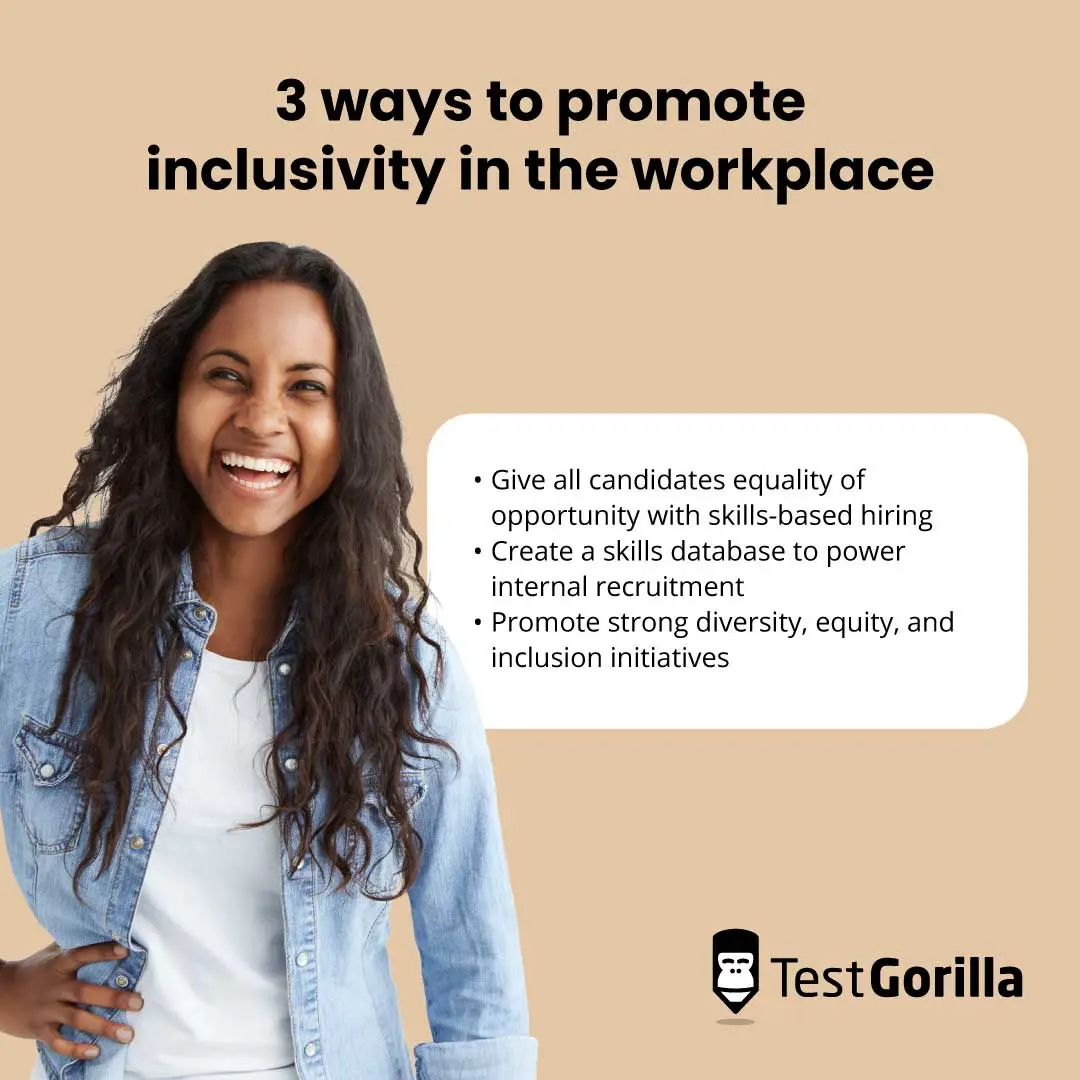 list of 3 ways to promote inclusivity in the workplace