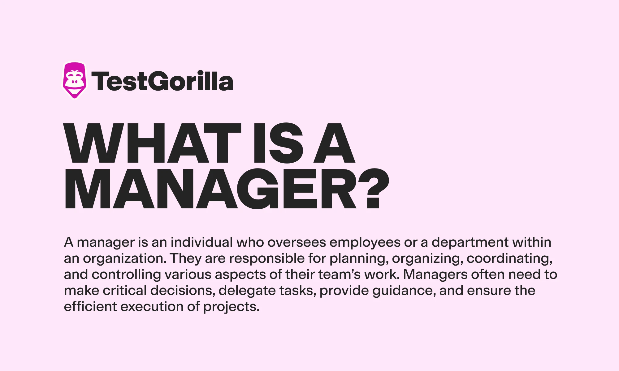 What is a manager graphic