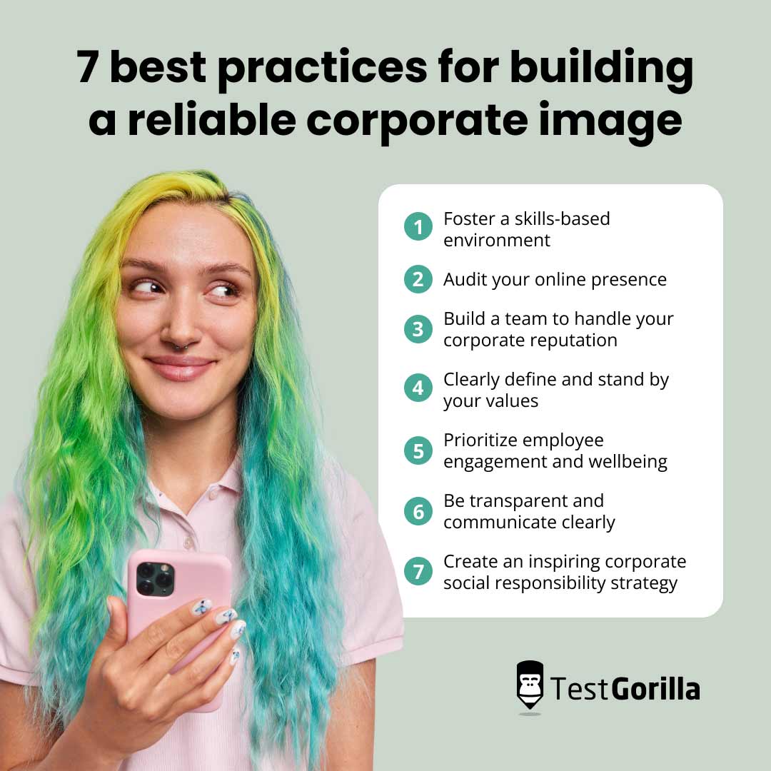 7 best practices for building a reliable corporate image graphic