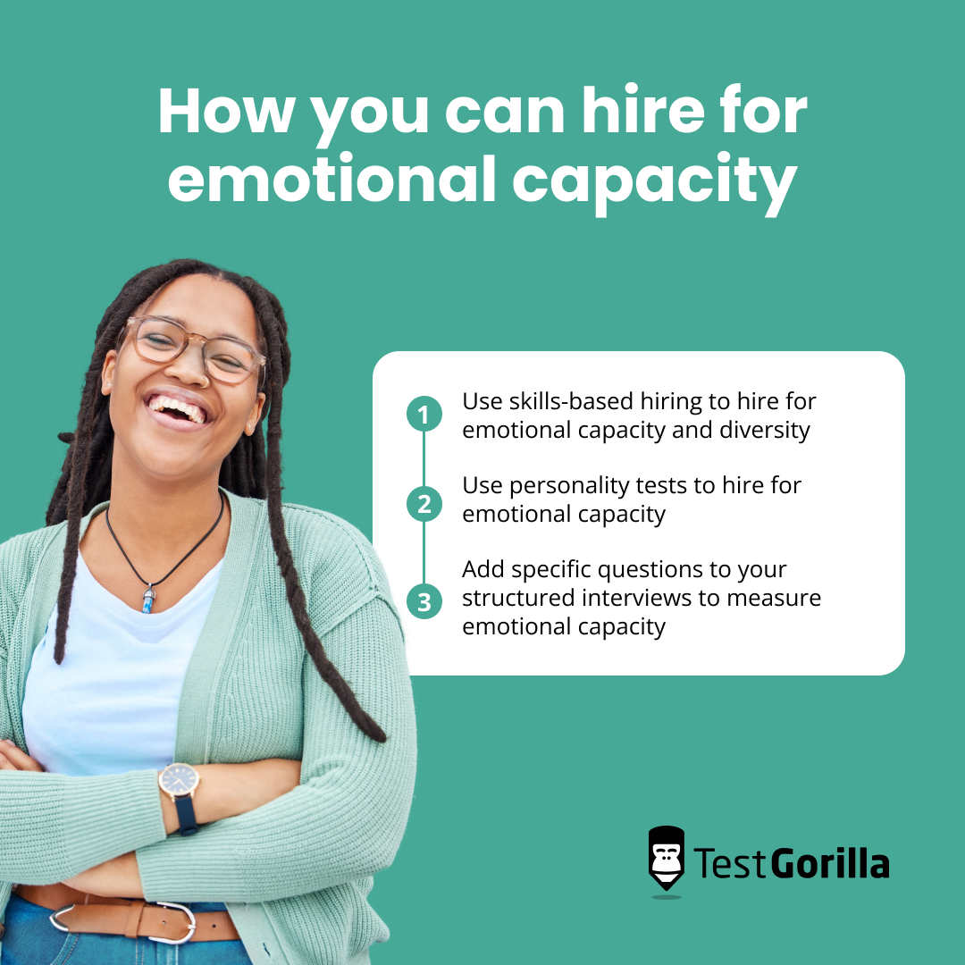 how you can hire for emotional capacity graphic