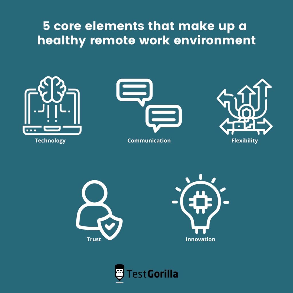 5 elements that make up a healthy remote work environment