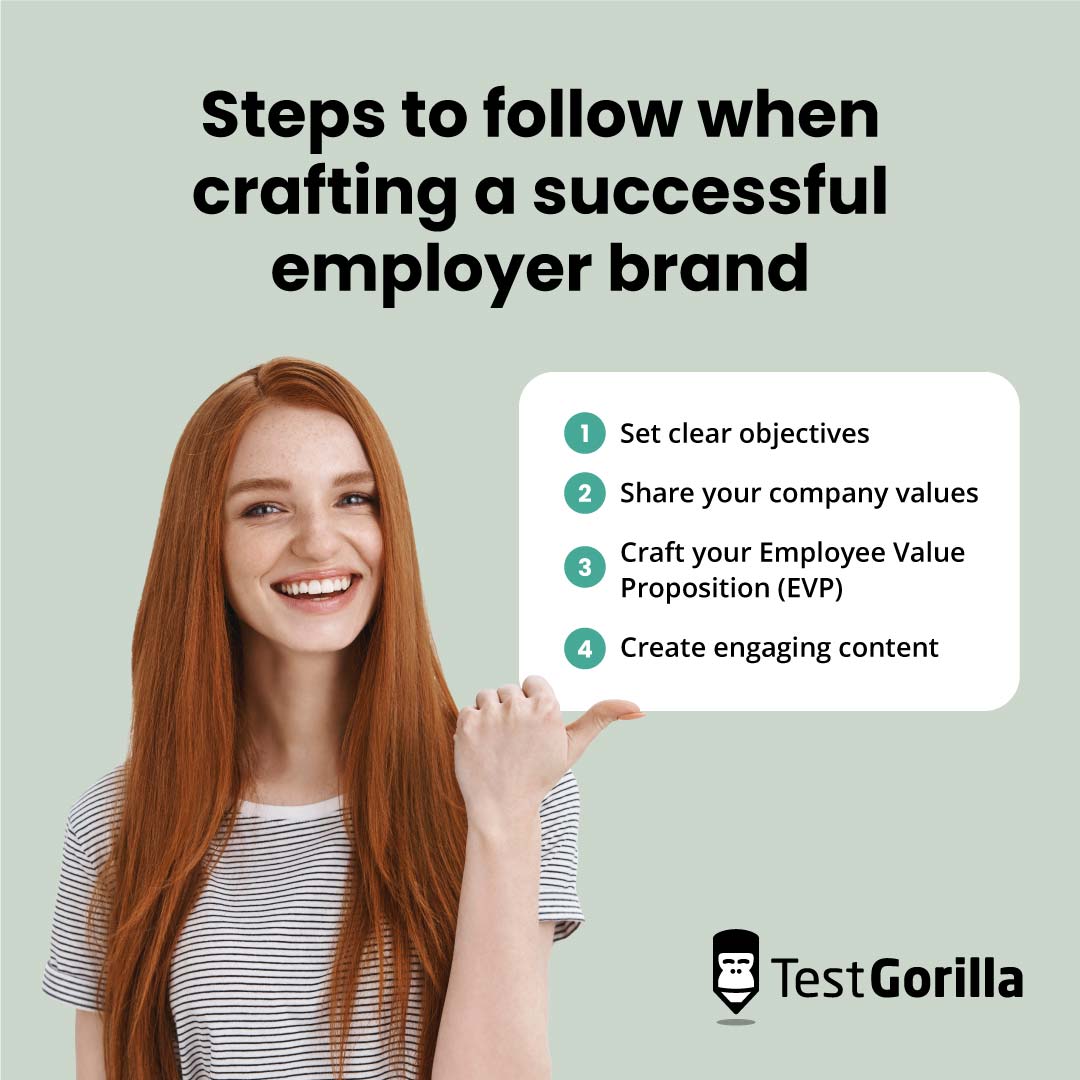 Steps to follow when crafting a successful employer brand graphic