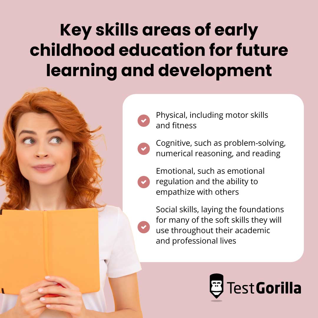 Key skills areas of early childhood education for future learning and development