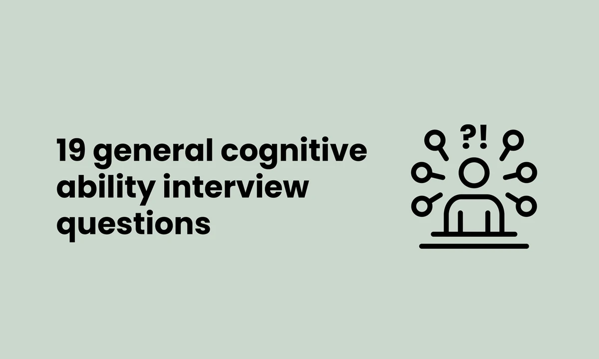 banner image for 19 general cognitive ability interview questions