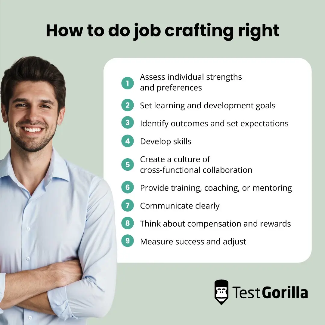 How to do job crafting right graphic