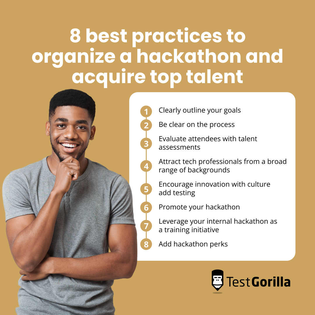 8 best practices to organize a hackathon and acquire top talent graphic