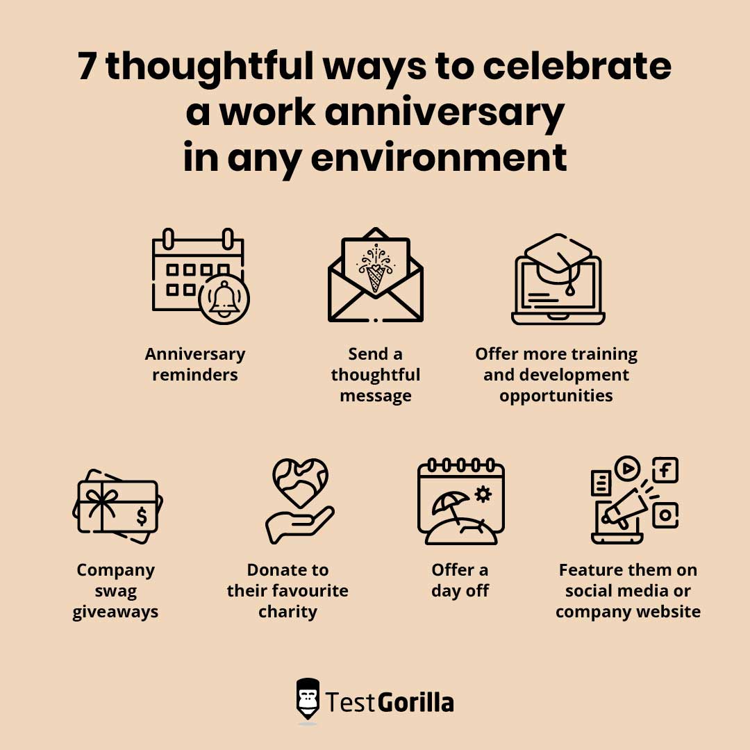 7 ways to celebrate a work anniversary in any environment