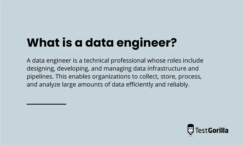 What is a data engineer definition