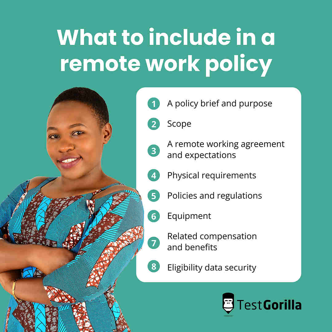 What to include in a remote work policy template