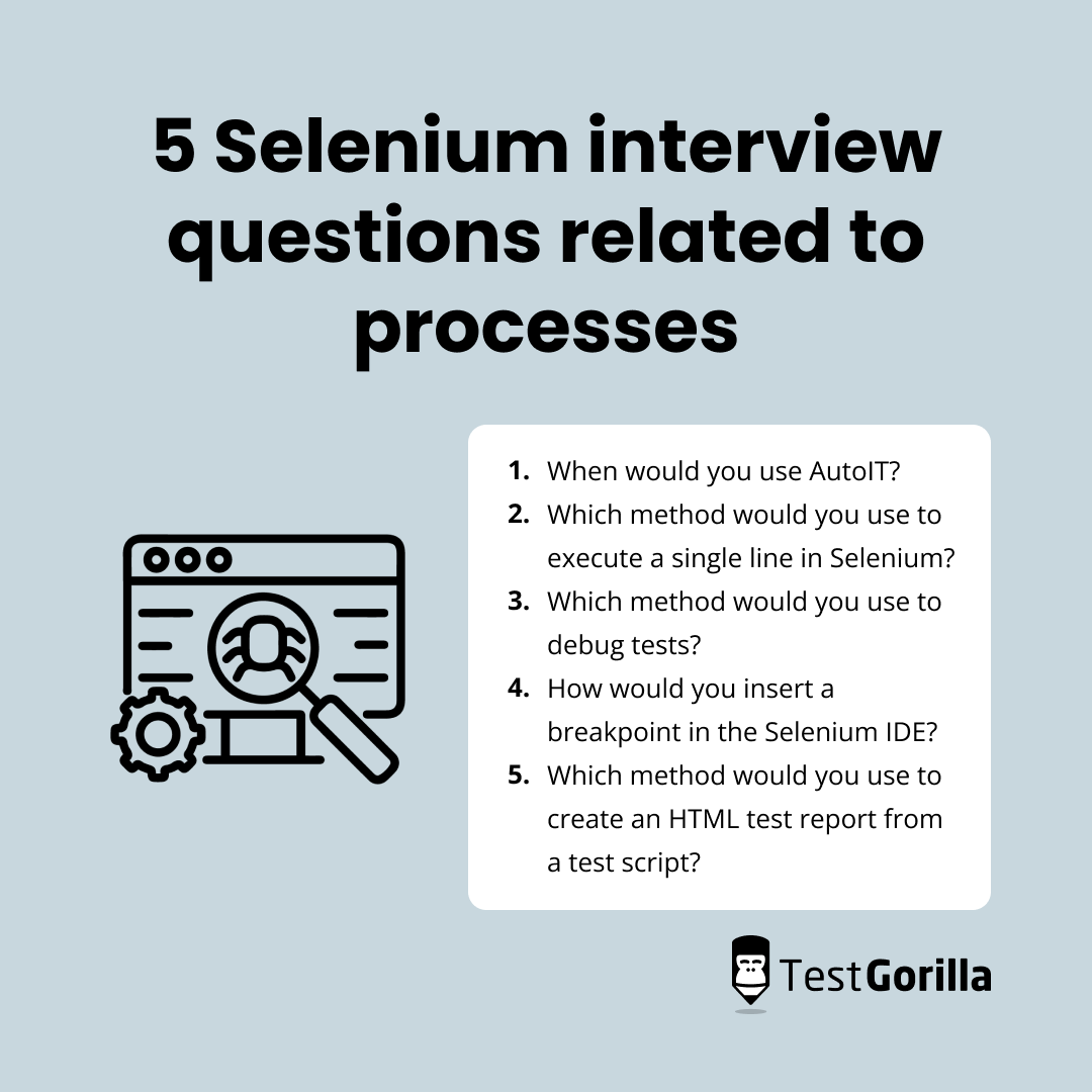 Selenium interview questions related to processes