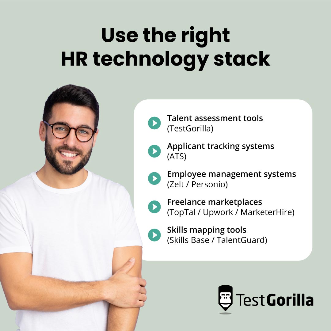 Use the right HR technology stack graphic