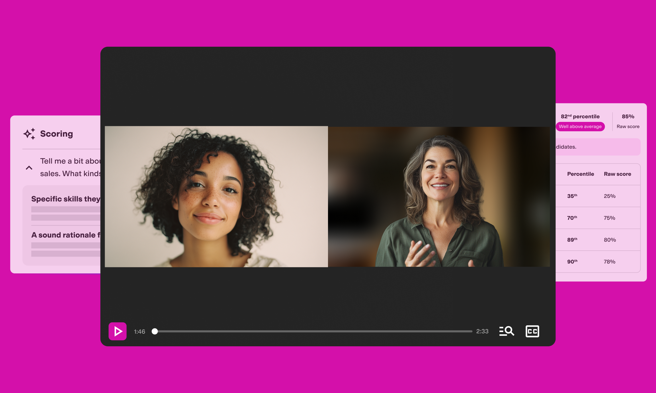 Thumbnail image showing TestGorilla's AI conversational video interview 