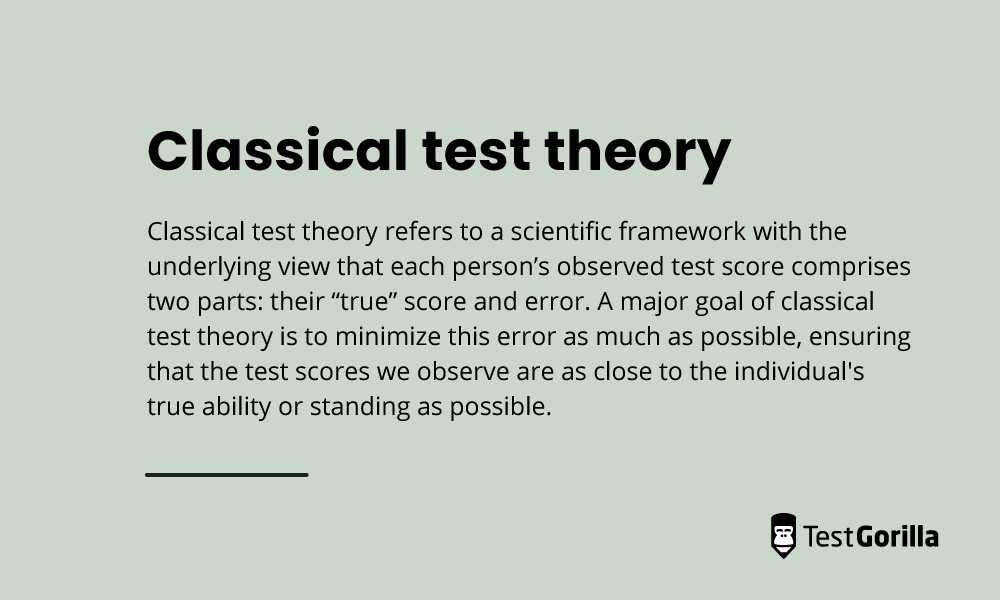 Classical test theory definition
