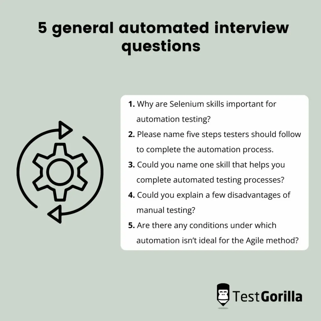 Five general automated interview questions