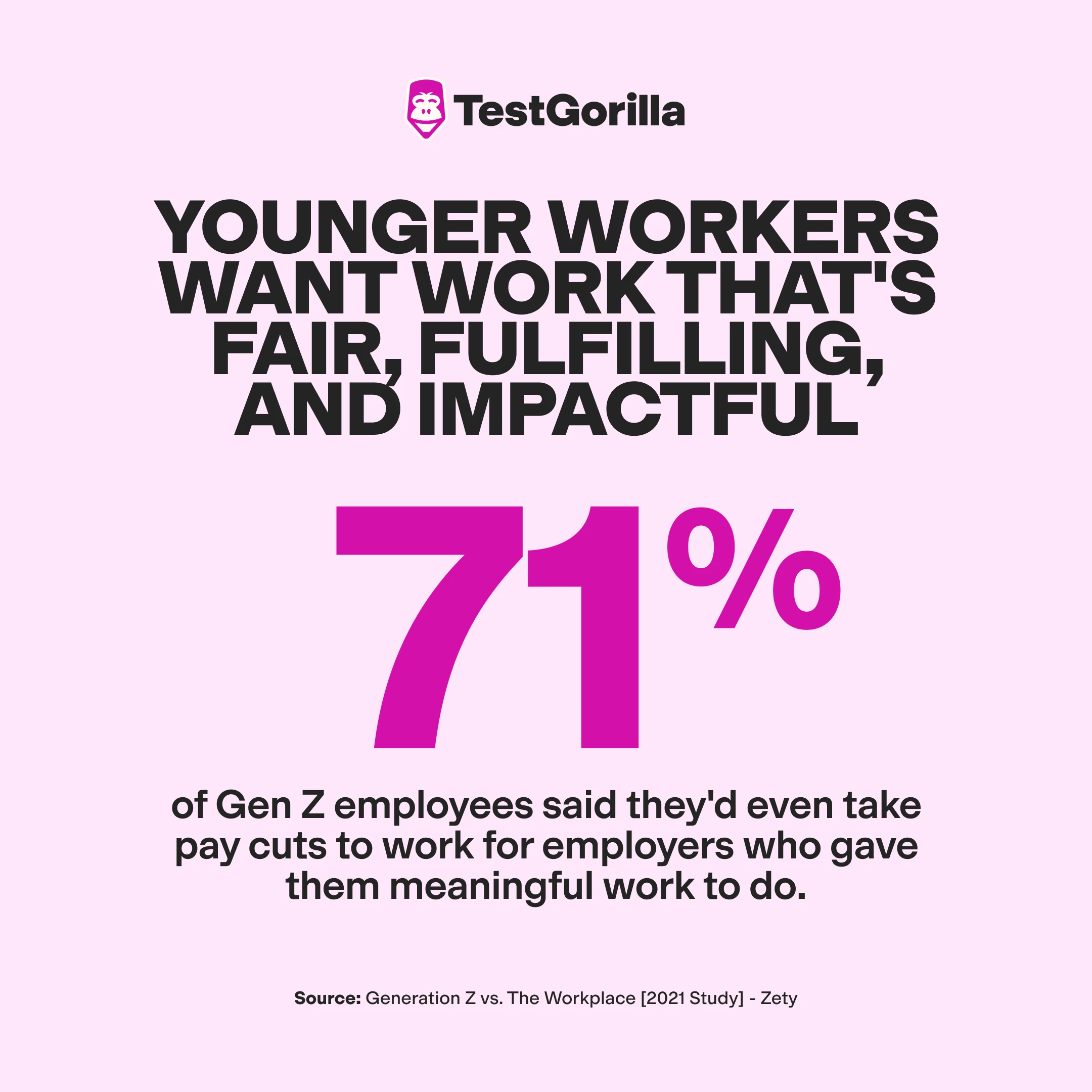 younger workers want work what's fair, fulfilling, and impactful graphic