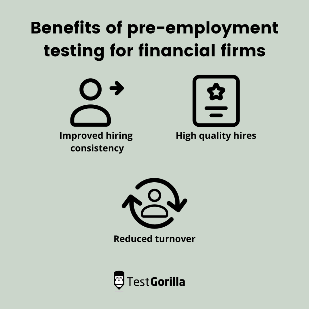 Benefits of pre-employment testing for financial firms