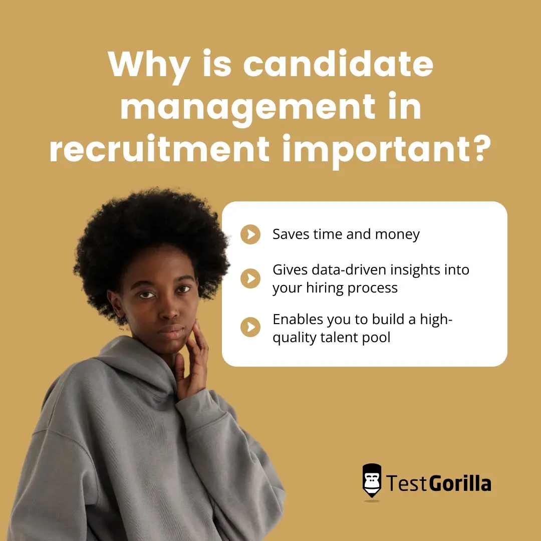 Why is candidate management in recruitment important graphic