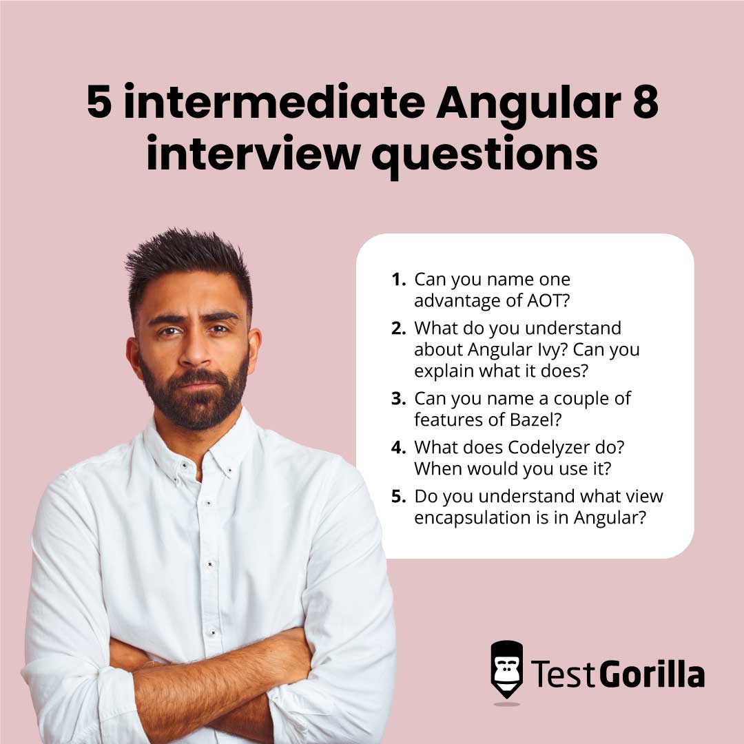 List of 5 intermediate Angular 8 interview questions