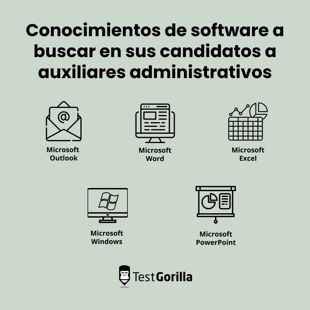 ¿Qué conocimientos de software debe buscar en sus candidatos a auxiliares administrativos?