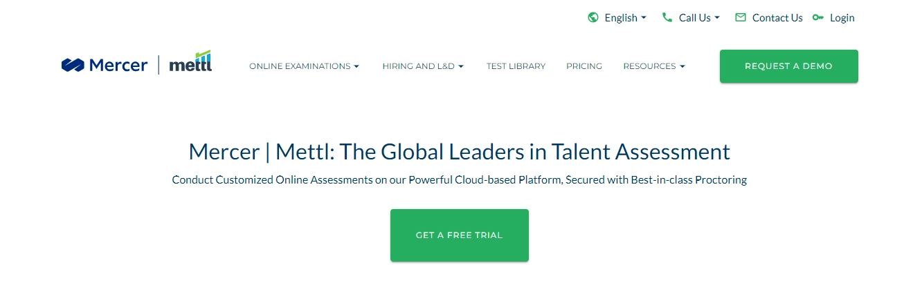 The Mercer Mettl Assessments homepage