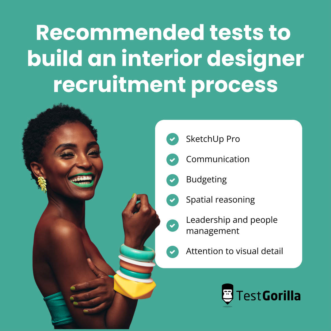recommended-tests-to-build-an-interior-designer-recruitment-process explanation graphic